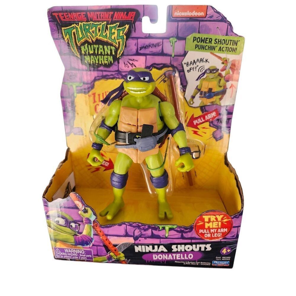 Teenage Mutant Ninja Turtles Mutant Mayhem Ninja Shouts Donatello Action Figure